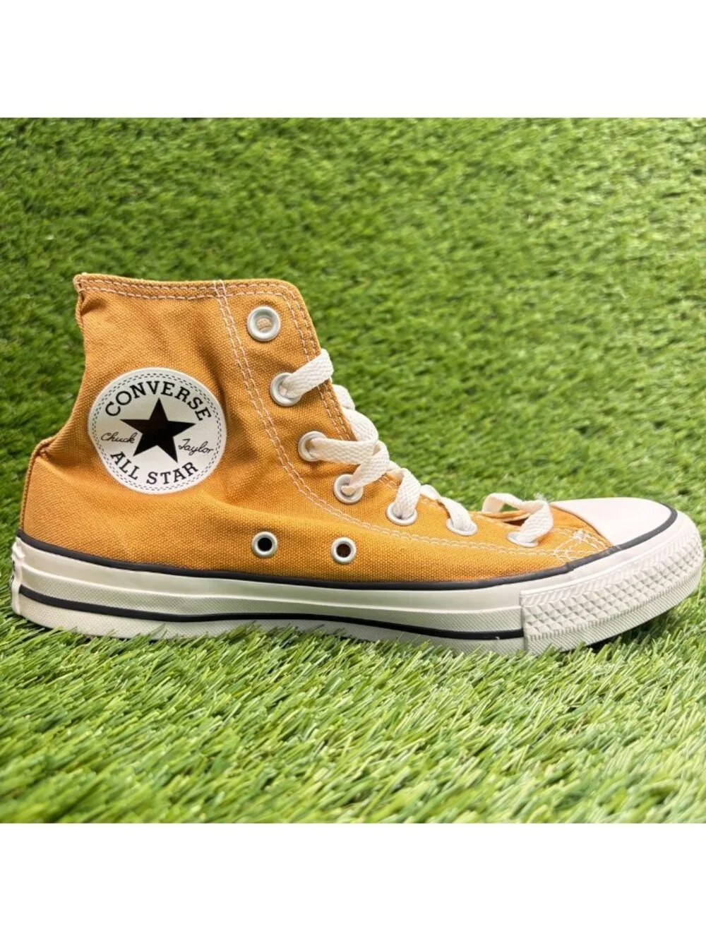 Converse Chuck Taylor All Star Hi Womens Size 7 Amber Athletic Shoes Sneakers